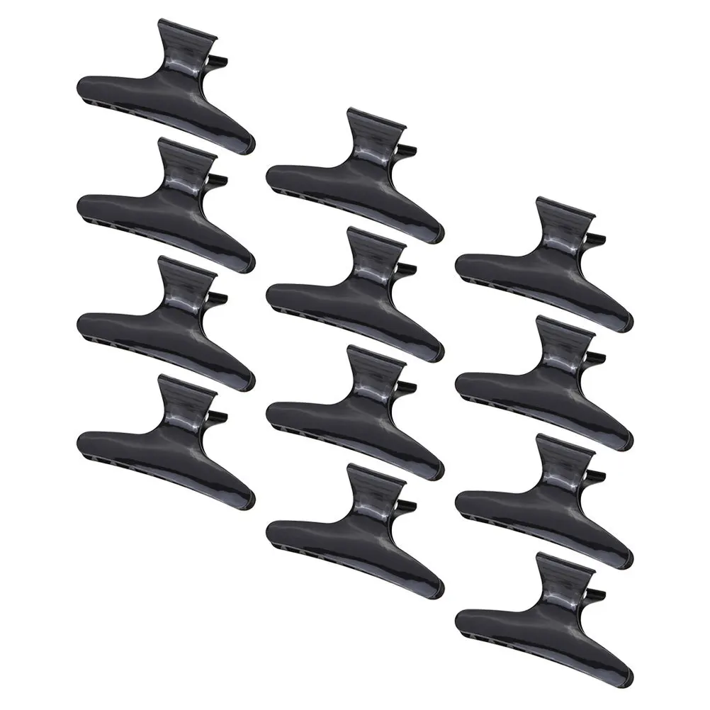 

12pcs Hair Styling Clips Salon Use Premium Plastic Fixing Hair Clips Home Barber Shop Durable Non-Damaging