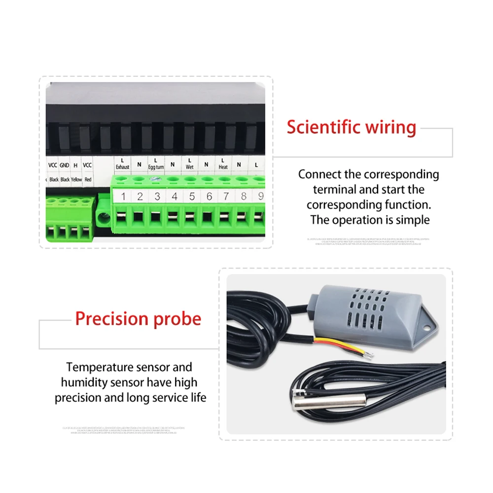 Automatic Intelligent Temperature Controller Incubator Control System  Microcomputer Hatching Temperature Humidity Controller