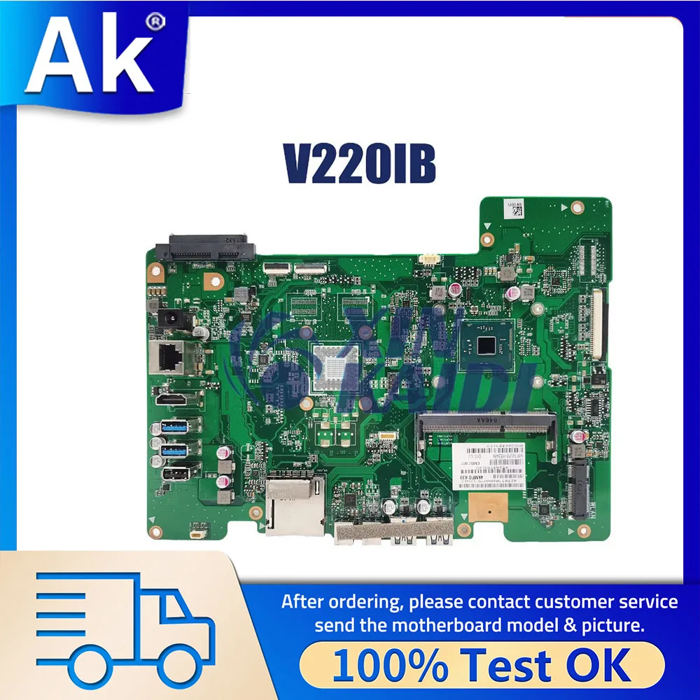 

Laptop Motherboard For ASUS V220IB Notebook Mainboard With N3700 CPU Systemboard 100% Tested OK