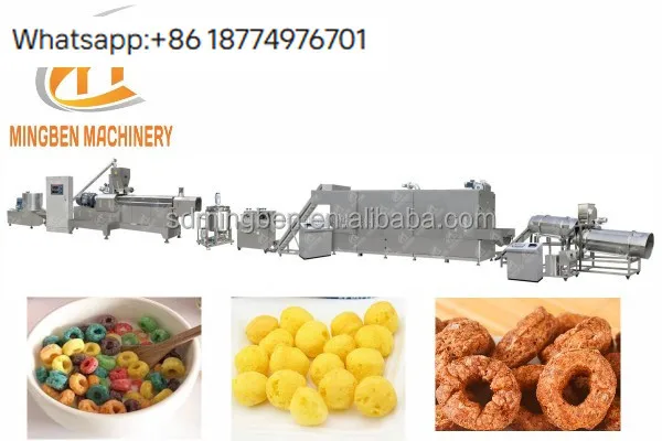

Новое оборудование Mingben Machinery: Электрический двухшнековый экструдер для производства экструдированных продуктов, линия по производству снеков без обжарки с ПЛК-управлением