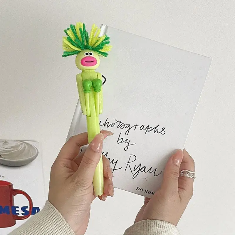New New Cartoon Furry Man Boxing Pen Creative Stress Relief Pen Cartoon Ballpoint Pen Student Gel Pen