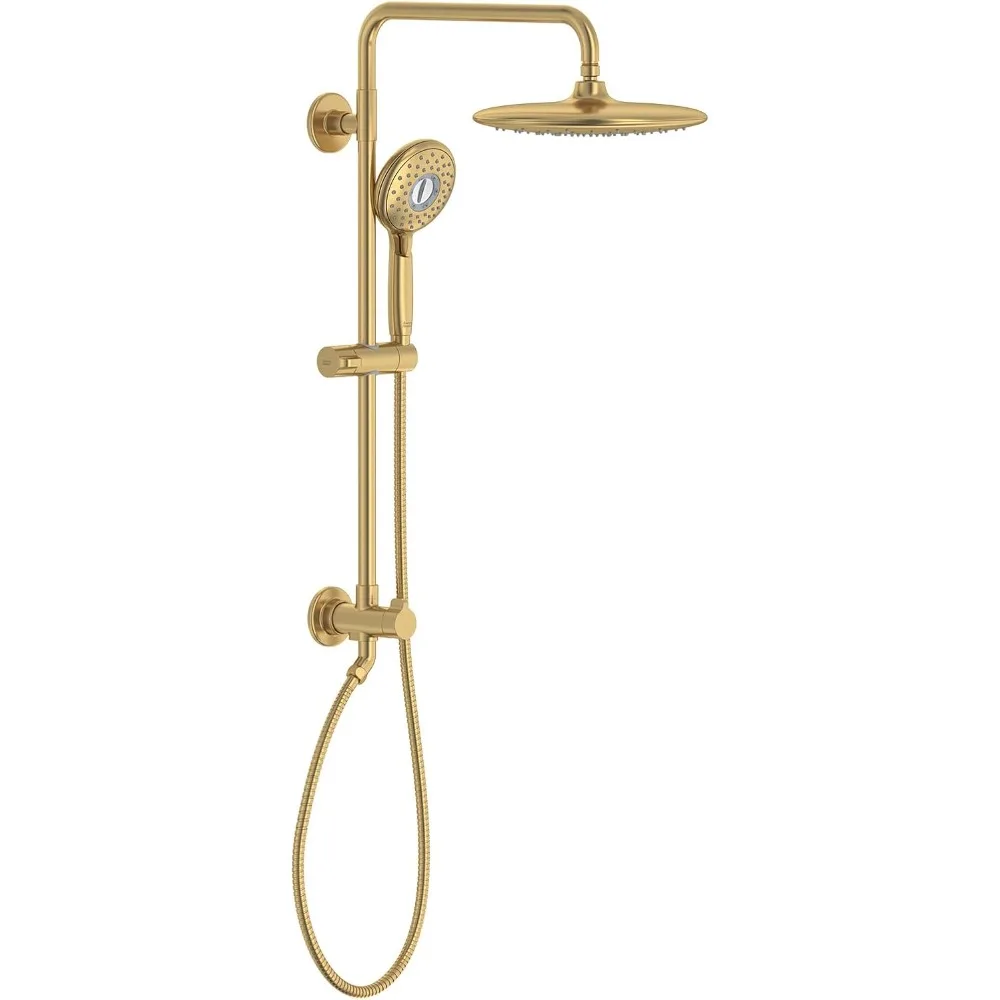 24-inch 4-function retrofit shower system, 1.8 GPM, brushed cool sunrise