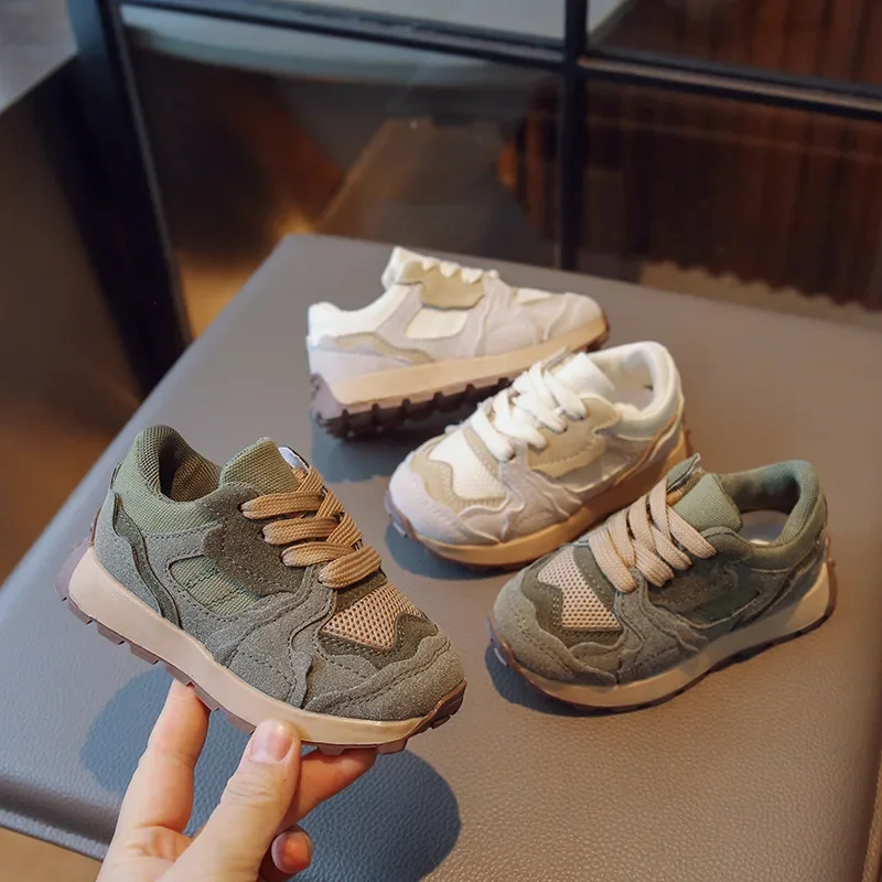 

2025 New Children's Sports Shoes Trendy Brand Men's and Women's Casual Shoes Anti slip Breathable Forrest Gump Shoes