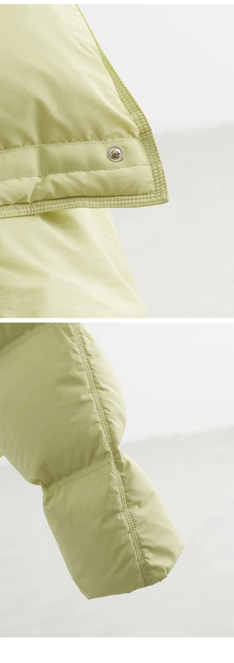 Collarless Short down Jacket, Petite Size, 90% White Duck down Puffer Jacket, Thickened Women's Coat