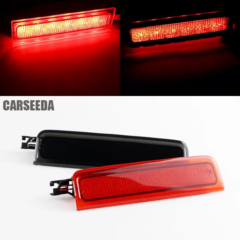 Third Centre Center High Level Rear Brake Light For VW Caddy Mk3 2K0945087A Black Lens External Indicators Rear Light Assemblies