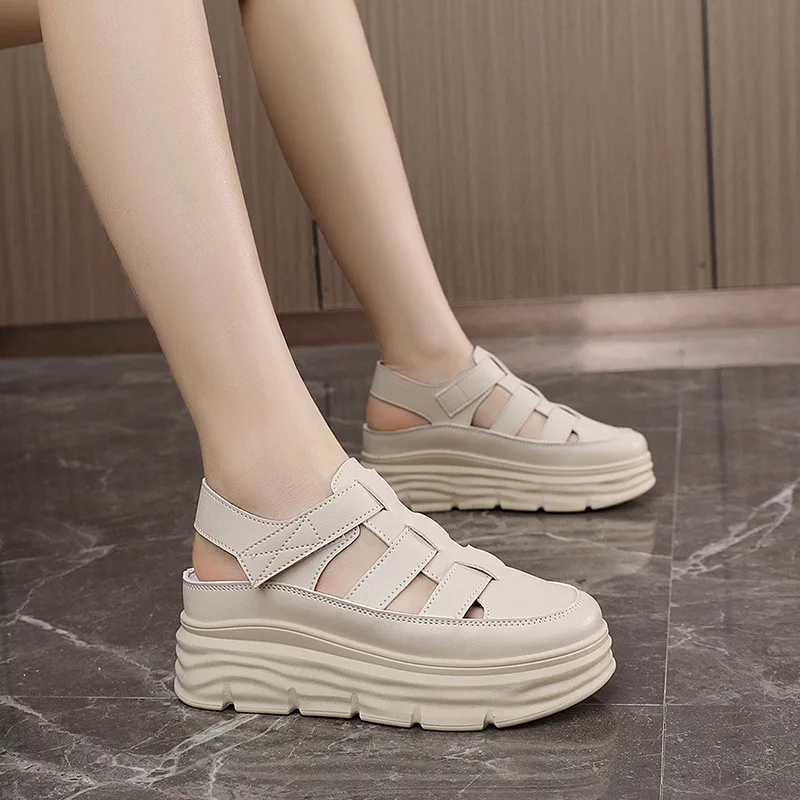 

Женские летние модные сандалии 2024, новый стиль, модные сандалии на толстой подошве