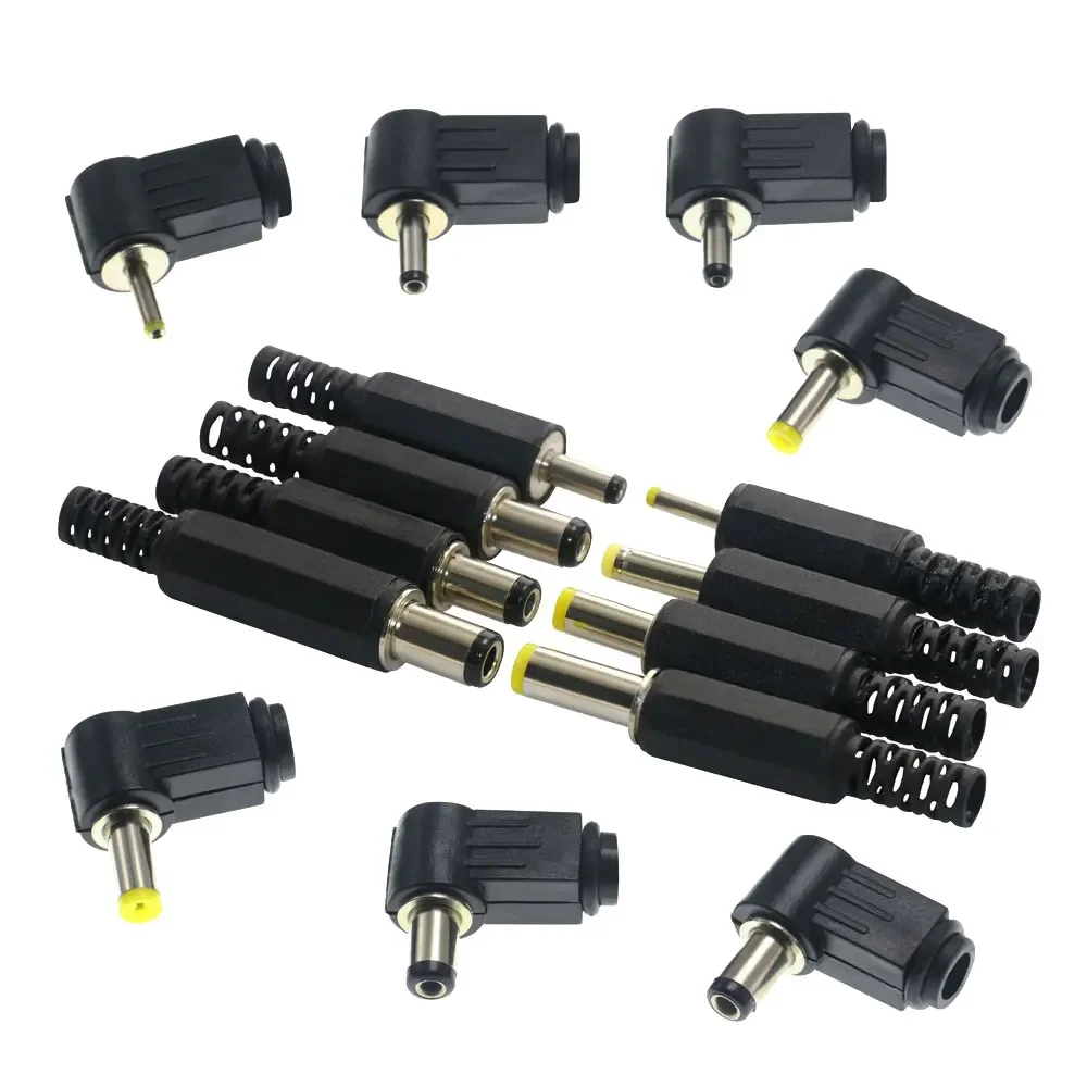 Adaptor steker daya Jack Male DC, 5,5x2, 1/2, 5mm 2.5x0.7mm 3,5x1, 1/1, 3 4.0/4.8x1.7mm 6.3*3.0mm, konektor Audio soket Jack Male