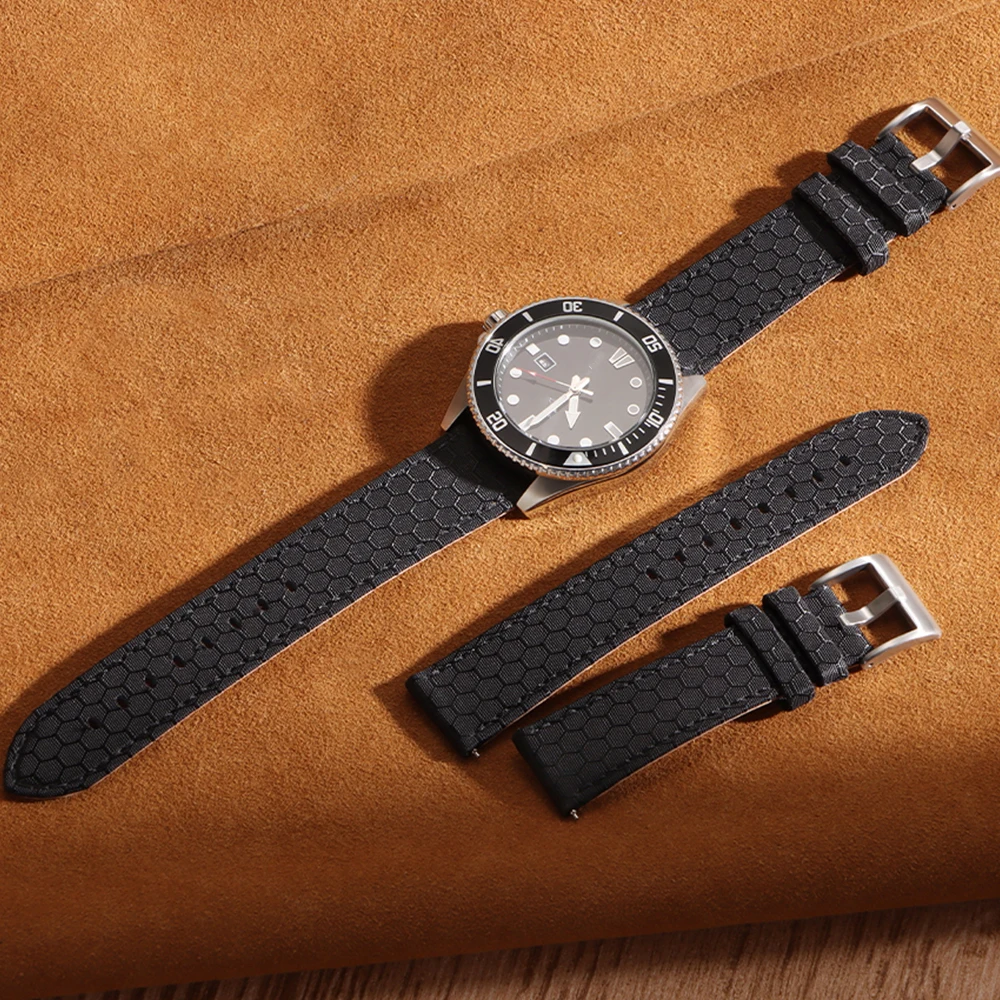 Pasek do zegarka 20mm 22mm Gła – Perlon Strap Woven recenzja i cena