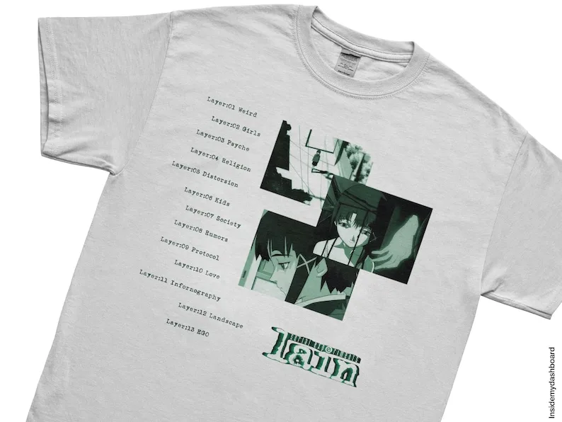 Serial Experiments Lain Episode Layer Titles Anthology T-Shirt