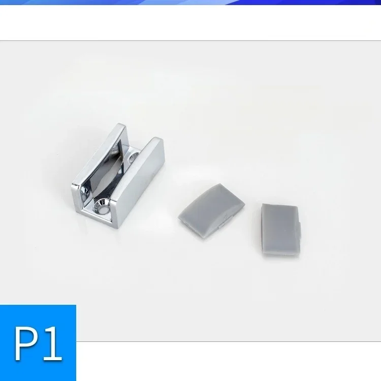 Glass Shower Sliding Door Positioner Limiter Single Side Single Slot Small Slider Guide Sway Stopper Bathroom Accessory (SQH102)