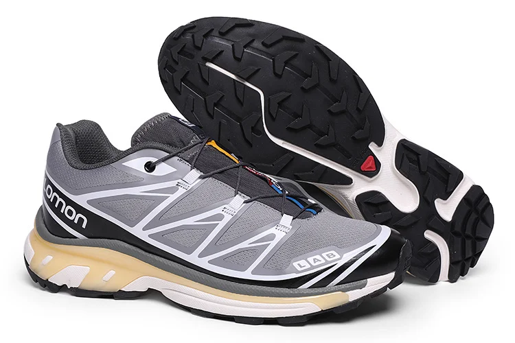Salomon XT-6 ADVANCED Trailrunningschoenen voor heren en dames, Triple White, Contagrip-buitenzool