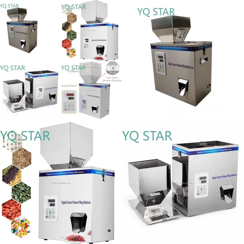 Digital Controlled Quantitative Weighing Filling Machine for Spices Powder Granules 1g to 500g Automatic Packaging Equipment