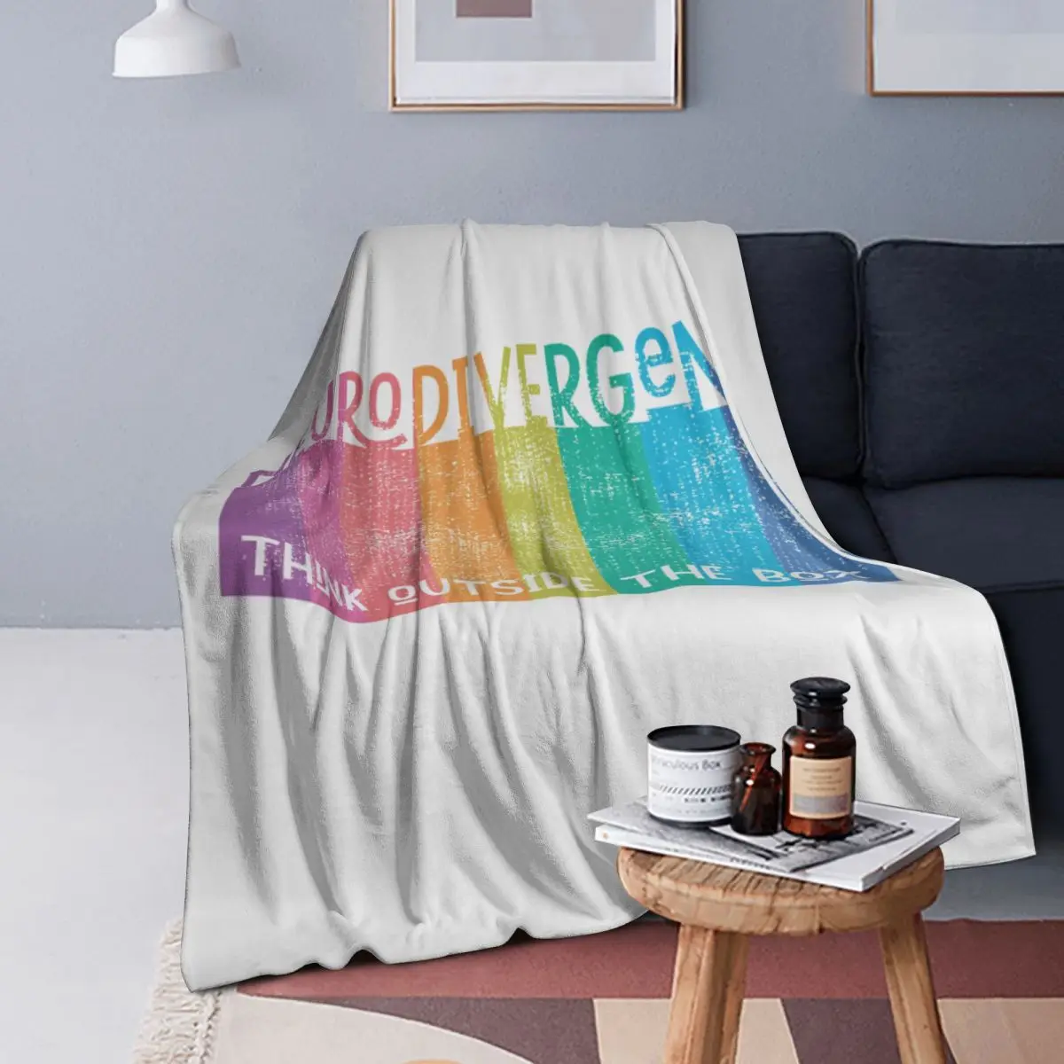 

Красочные неодувные радужные дизайнерские одеяла, мягкое фланелевое одеяло, покрывало для кровати, гостиной, пикника, путешествия, домашний диван