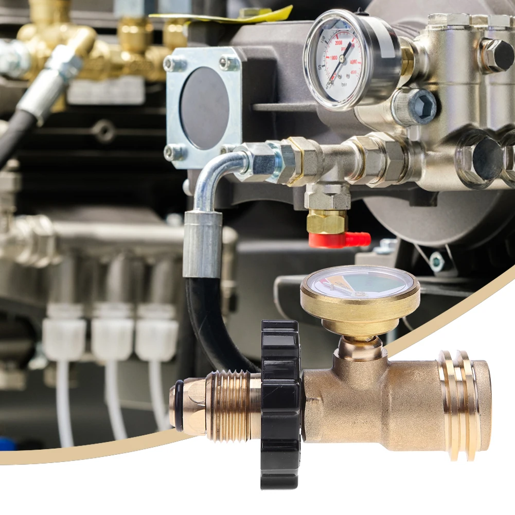 Medidor de Gas propano POL, Detector de fugas incorporado Universal para tanque de propano QCC1, cilindro de Gas, medidor de presión Pol, 1-5 uds.