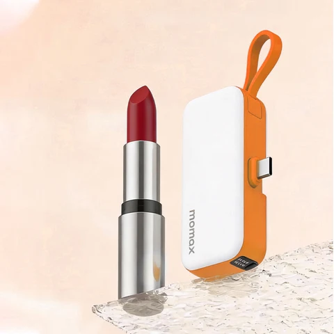 Портативный внешний аккумулятор MOMAX Mini Capsule Power Bank 5000 мАч с быстрой зарядкой PD 20W для iPhone 17, 16, 15, Xiaomi, Samsung