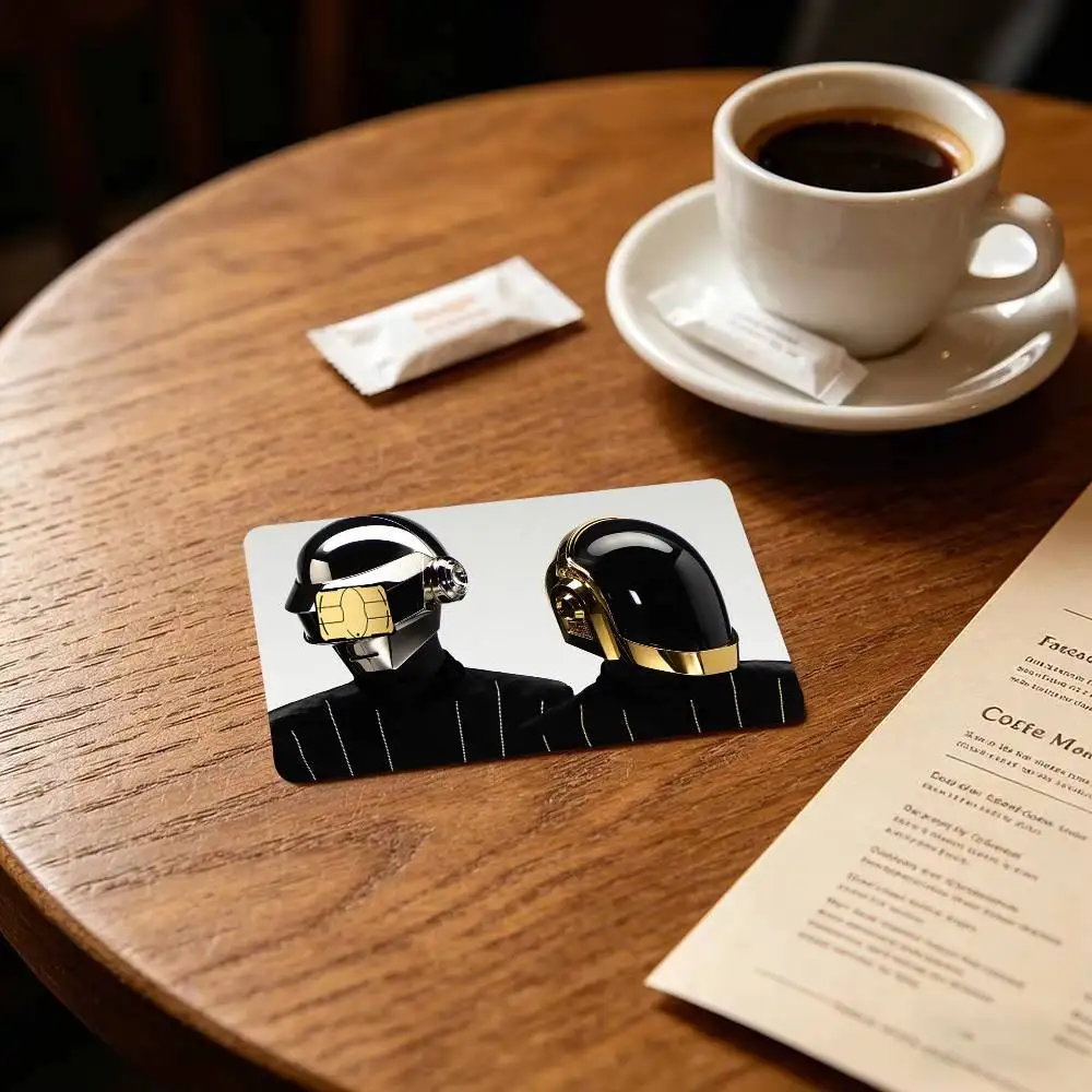Band D-Daft P-Punk  Spend or Save Funny Shell Ultra Thin No Fade Sticker Cover Film for Debit Credit Card