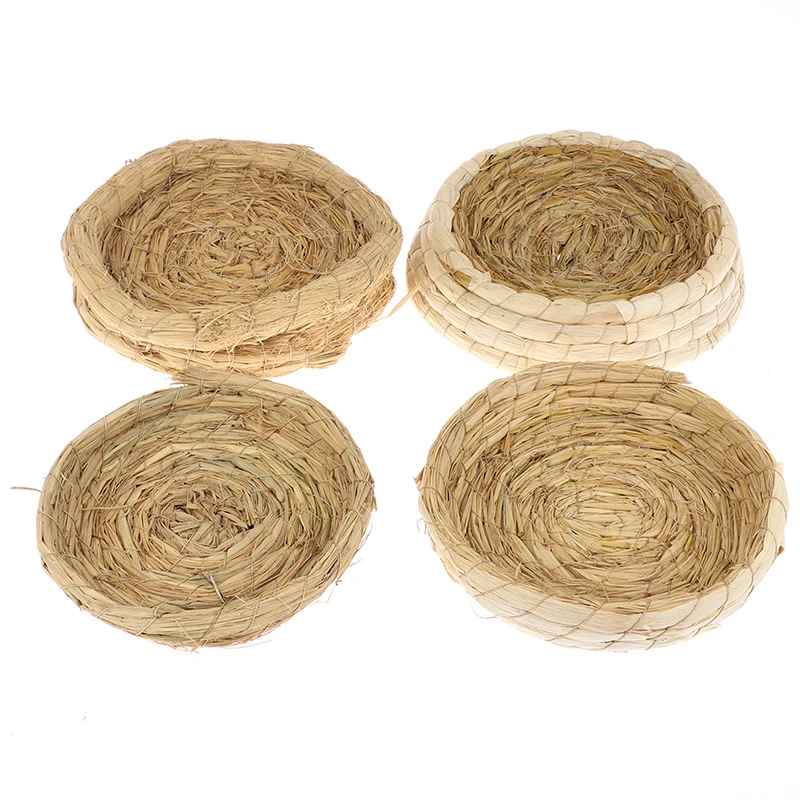 Handmade Straw Natural Bird Nest Pigeon Bird House Parrot Nest Hatching Pet