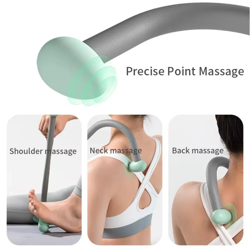 Portable Self-Deep Tissue Massage Stick for Fitness and Rehabilitation Shoulder Neck Back Exercises Neck Massager Handheld view 4