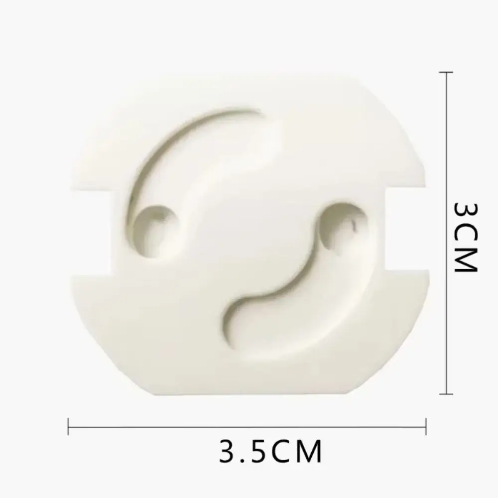 New Plastic Electric Socket Outlet Cover White Two Phase Safe Lock Cover Socket Security Cover Baby Child Safety