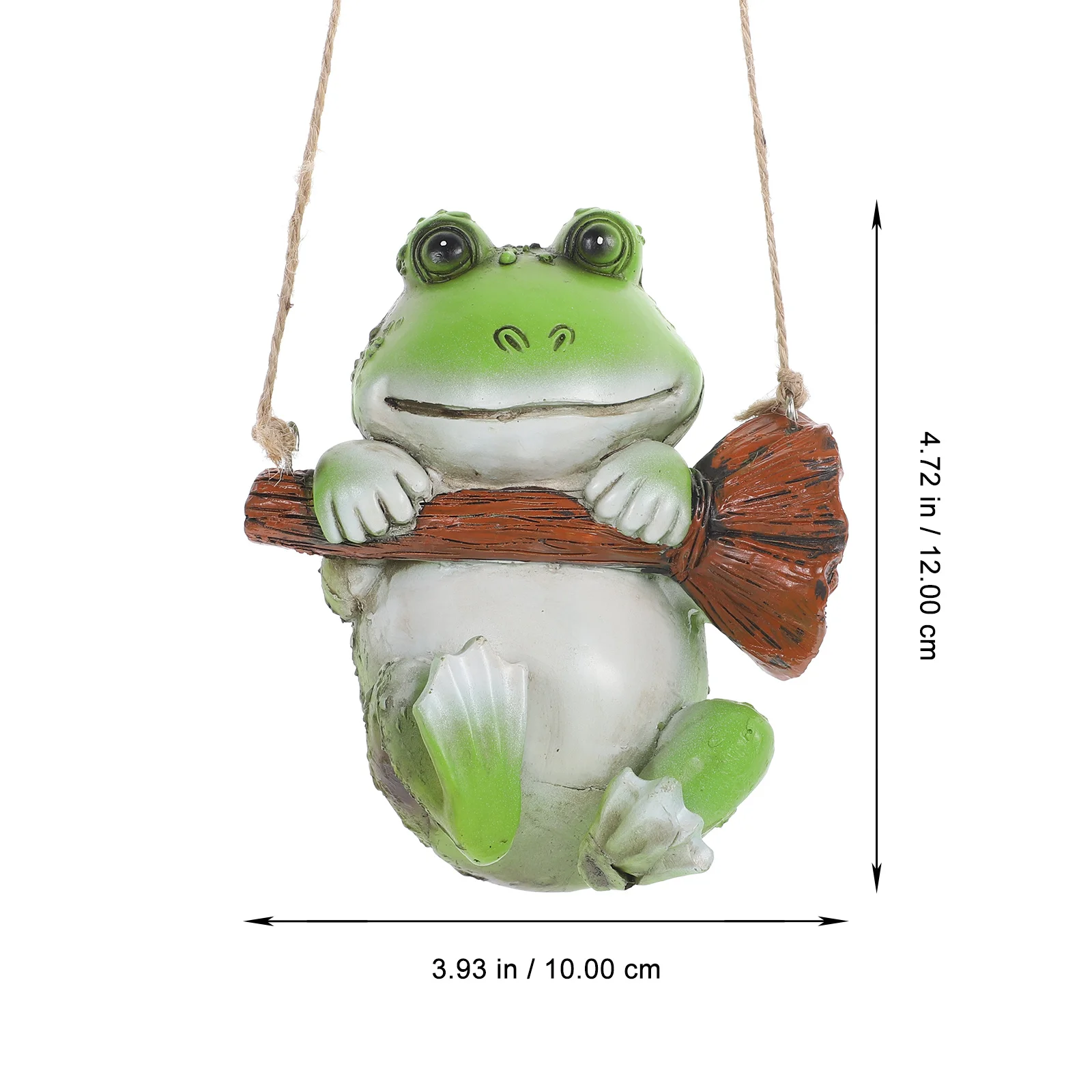 

Frog Garden Statue Resin Swing Outdoor Yard Decor for Patio Lawn Porch Home Interior Exterior Mini Landscape Ornament