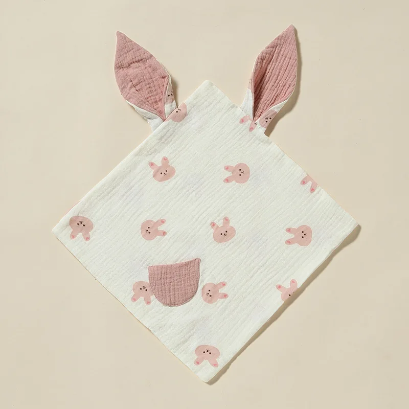 Baby Soft Towel Rabbit Ears Newborn Snuggle Comforter Soothe Calm Sleeping Blankets Infant Swaddle Towel Kids  K88