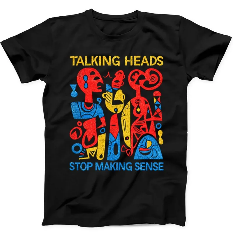 Talking Heads Band 'Stop Making Sense' Punk Women's T-shirt Suitable for All Seasons Retro Casual Unisex T-shirt