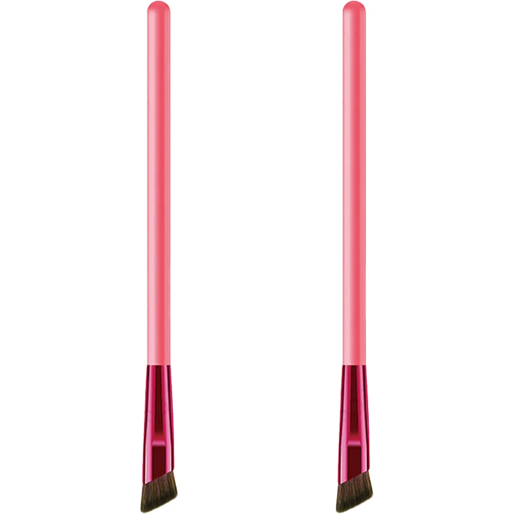 2 Stuks Wenkbrauw Borstels Schuine Makeup Tools Voor Brow Poeder Concealer Vrouwen Cosmetica Wenkbrauw Borstel Eye Brow Make-Up