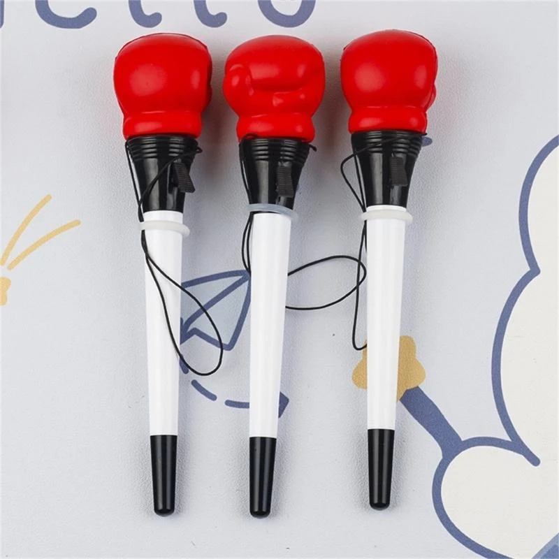 

6x 0,5 мм боксерские перчатки шариковая ручка гладкая ручка для пера канцелярских товаров.