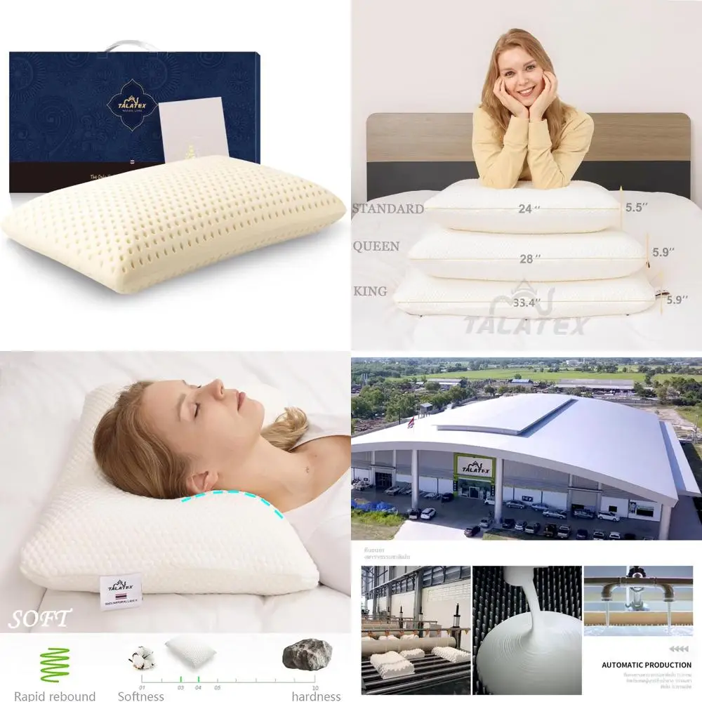 

Подушка из 100% натурального латекса премиум-класса — латекс Pure Talalay для снятия давления, без химикатов, без полиэтилена, повышенного комфорта и поддержки