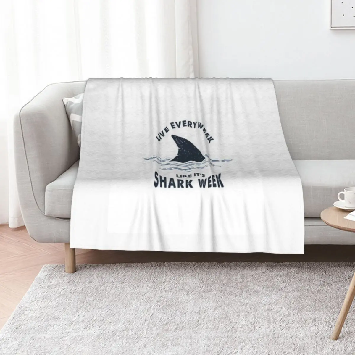 Live every week like it's shark week. Throw Blanket Camping Furry Luxury St Luxury Vintage Blankets