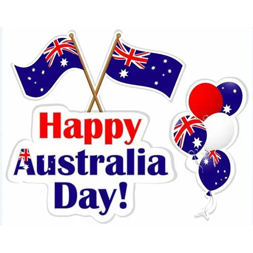 2x3ft 150x90cm Happy Australia Day Flag Gift Flag 3X5FT CUSTOM BANNER