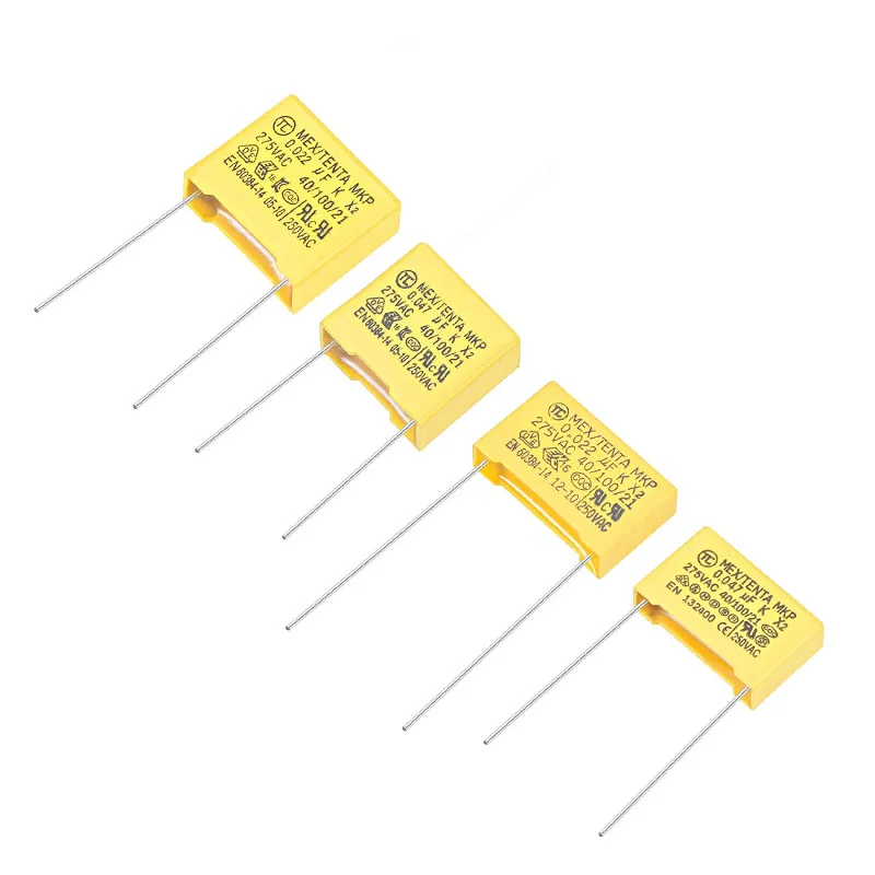 10pcs X2 275VAC 15mm Safety Capacitance 275V 0.022UF 0.033UF 0.047UF 0.068UF 0.1UF 0.22UF 0.33UF 0.47UF 1UF 1.2UF Polyethylene