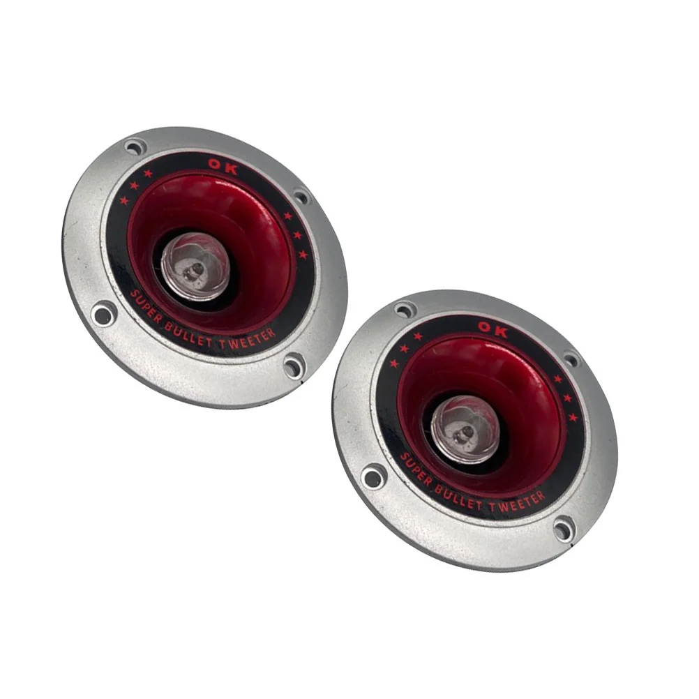 

2Pcs Car Tweeter Loudspeaker Piezoelectric Horn Small Light Bulb Auto Audio Tweeter Compact Replacement Car Accessories
