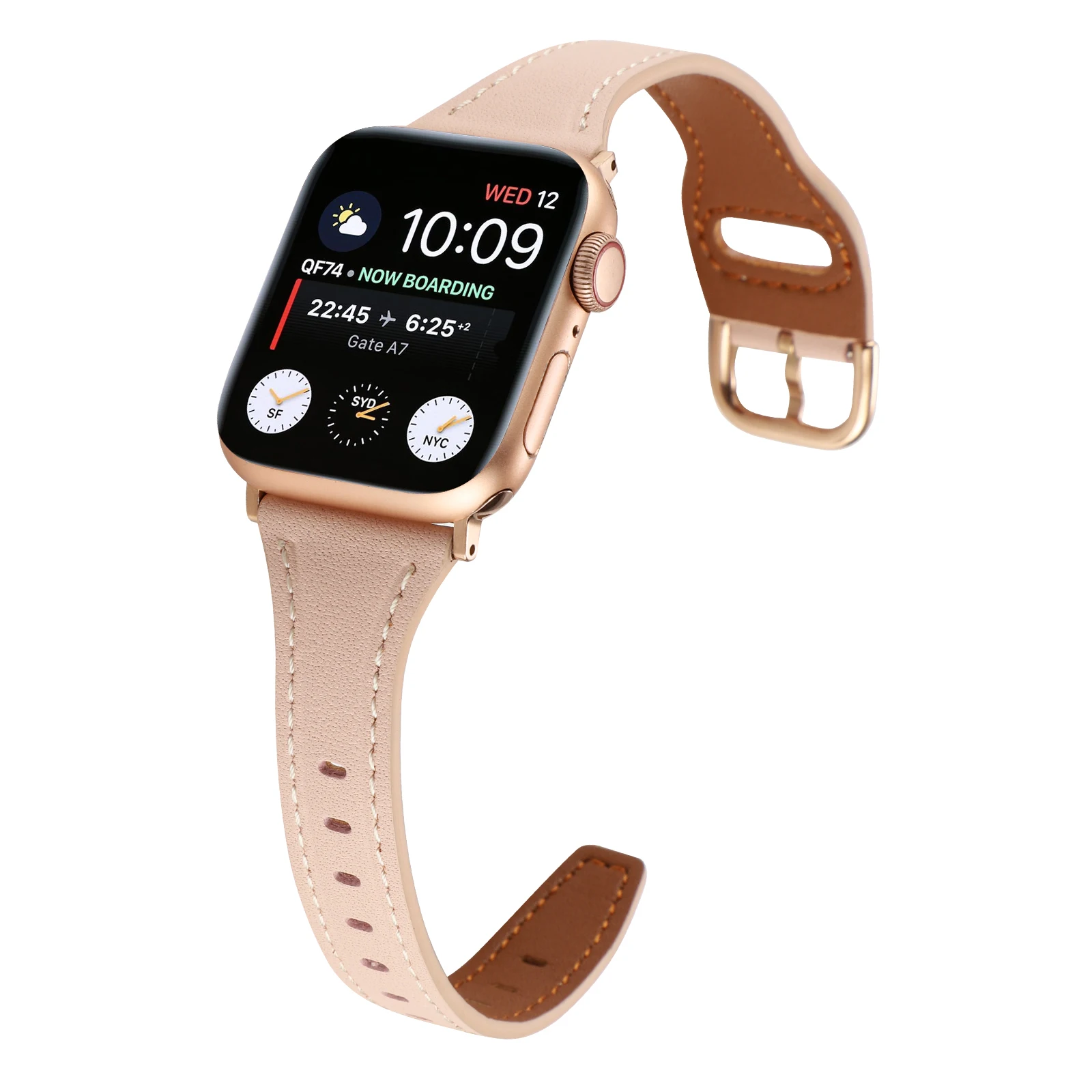 For Apple Watch Band Series 7 6 5 4 3 SE Genuine Leather Bracelet for Correa Pulseira Apple Watch 45 41 44 40 42 38 for iWatch