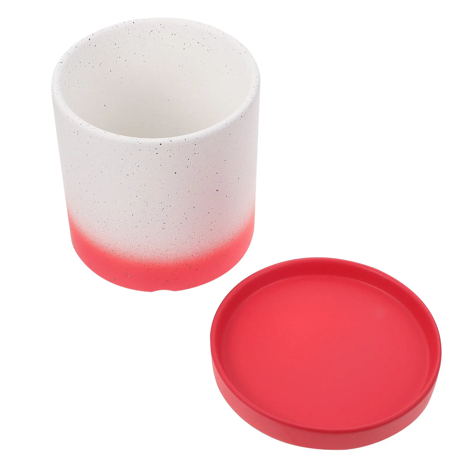 

1Set Ceramic Round Succulent Pot High Temperature Fired Decorative Flowerpot for Home Balcony Patio Gardening Plant Planter