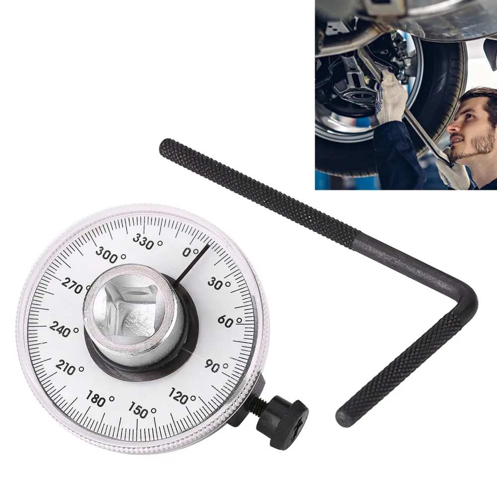1/2 Inch Drive Torque Wrench 360 Degree Angle Rust-Proof Torque Angle Gauge Adjustable Universal Torque Meter Wrench Auto Shop view 3