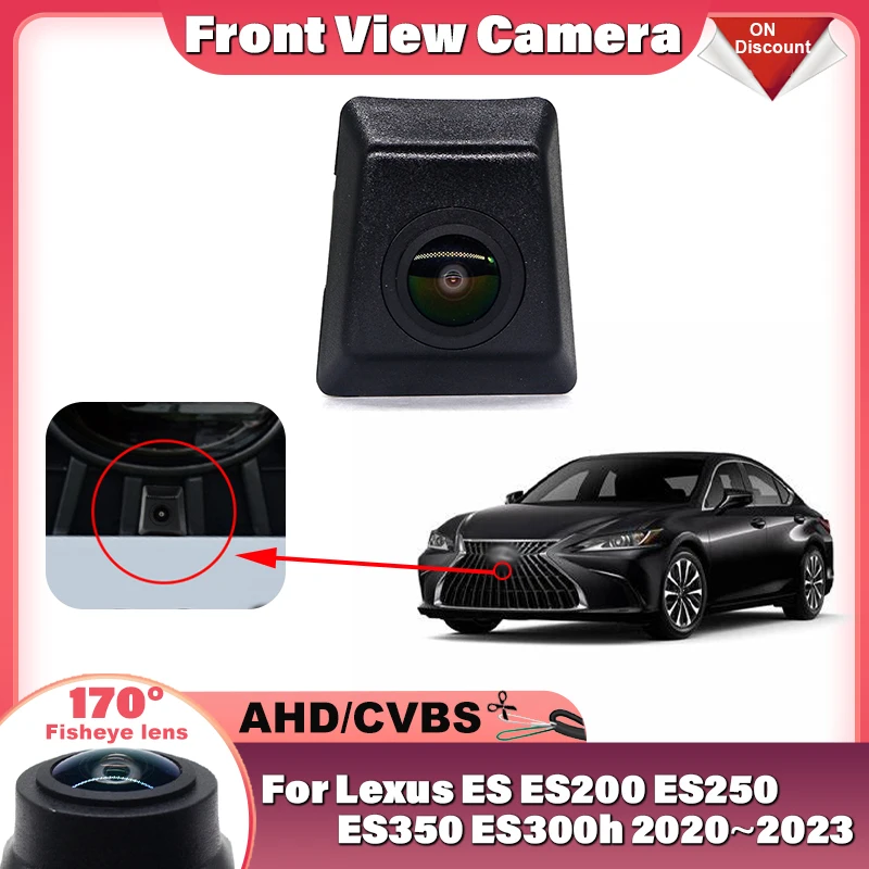 1080P AHD CVBS Night Vision Waterproof LOGO Parking Front View Camera For Lexus ES ES200 ES250 ES350 ES300h 2020 2021 2022 2023