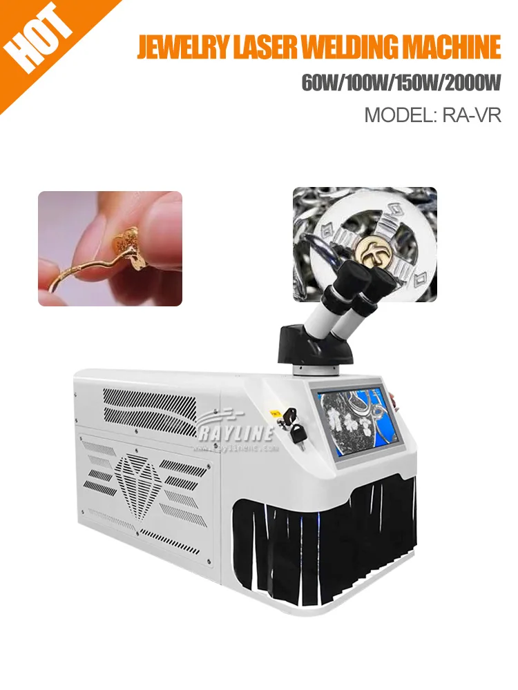 Maquina de soldar Mini Welder 60W 100W 150W 200W Jewelry Spot Laser Welding Machine Soldering Gold Silver Chain Rings Bracelets