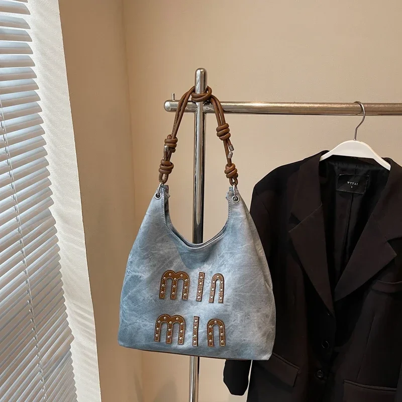 

Женская роскошная кожаная сумка через плечо, элегантная дизайнерская сумка-тоут для городского образа жизни