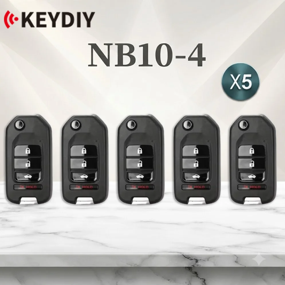 5pcs/Lot KEYDIY NB10-4 KD Remote Control Car Key Universal 4 Button NB Series for Honda Style for KD900/KD-X2 KD MINI