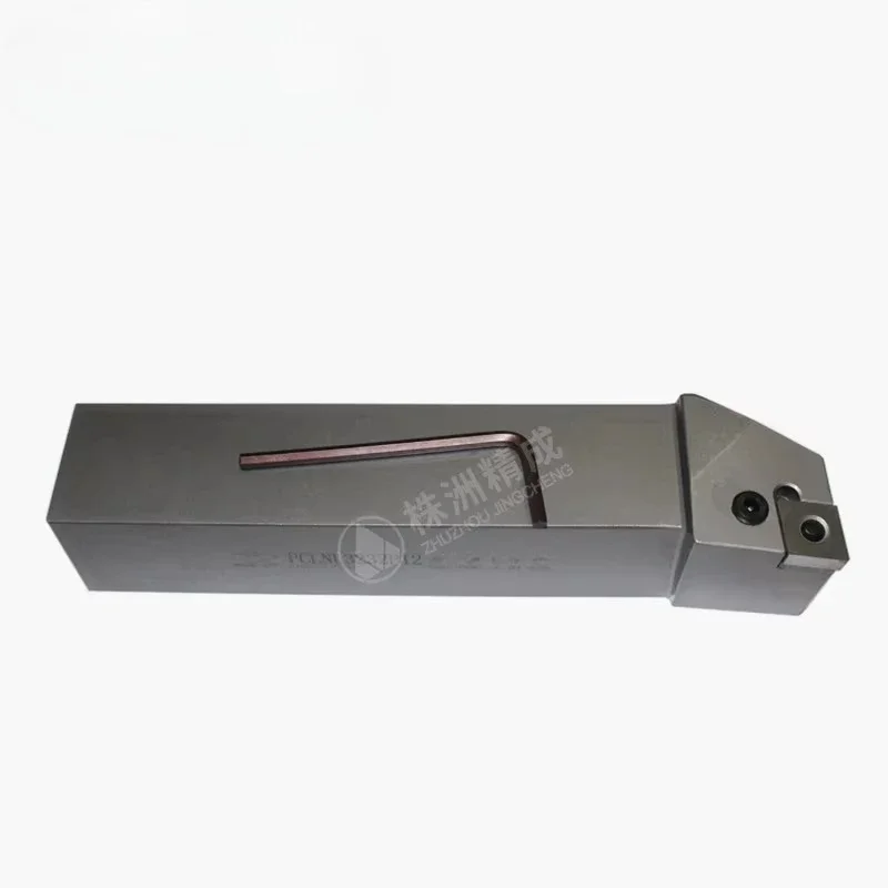 Titanium carbide coated CNC lathe external turning tool post CNMG inserts, hardness 40-50, 10 inserts per box.