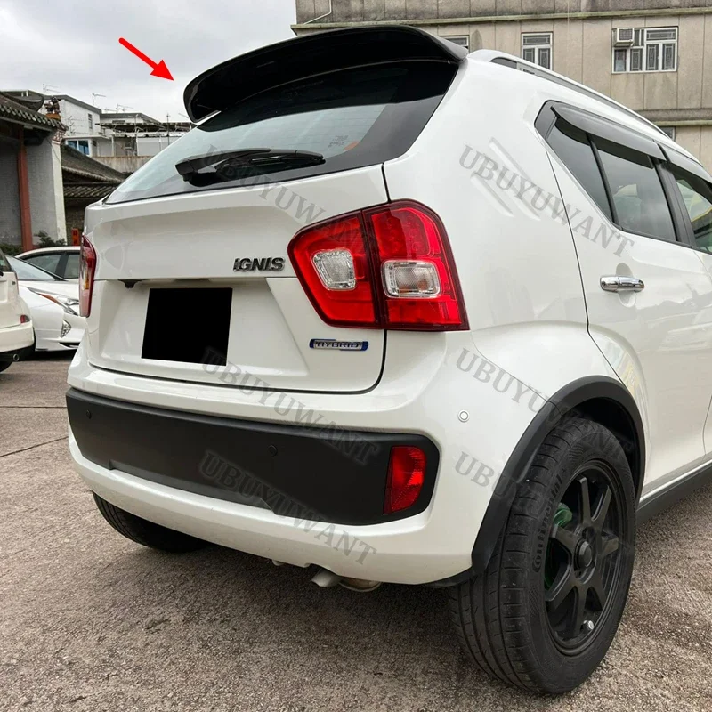 For Suzuki IGNIS 2017 2018 2019 2020 - 2022 Rear Wing Spoiler Boot Lid Wing Lip Save Fuel Consumption Car Accessories