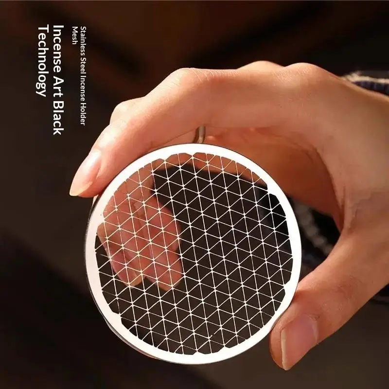 Stainless Steel Mosquito Spiral Holder Box Fireproof With Lid Mosquito Coil Burner Round Safe Mosquito Incense Holder