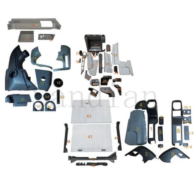 Excavator parts Interior trim CAT Good quality Full cab interior trim E320D with wooden case