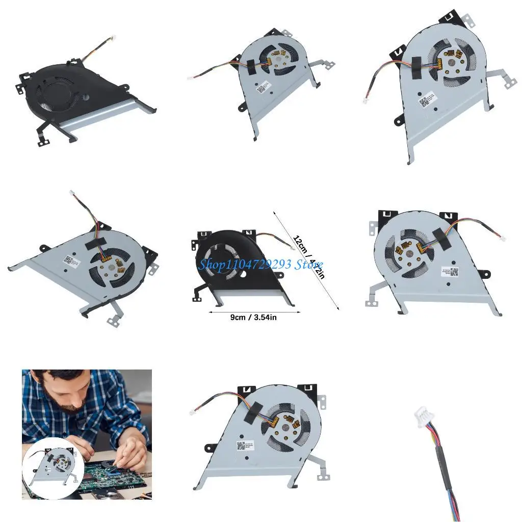 

Y2GD Metal Laptop Fan Advance Set Consistent S530U S530UN S530UF Heat Dissipation Effortless