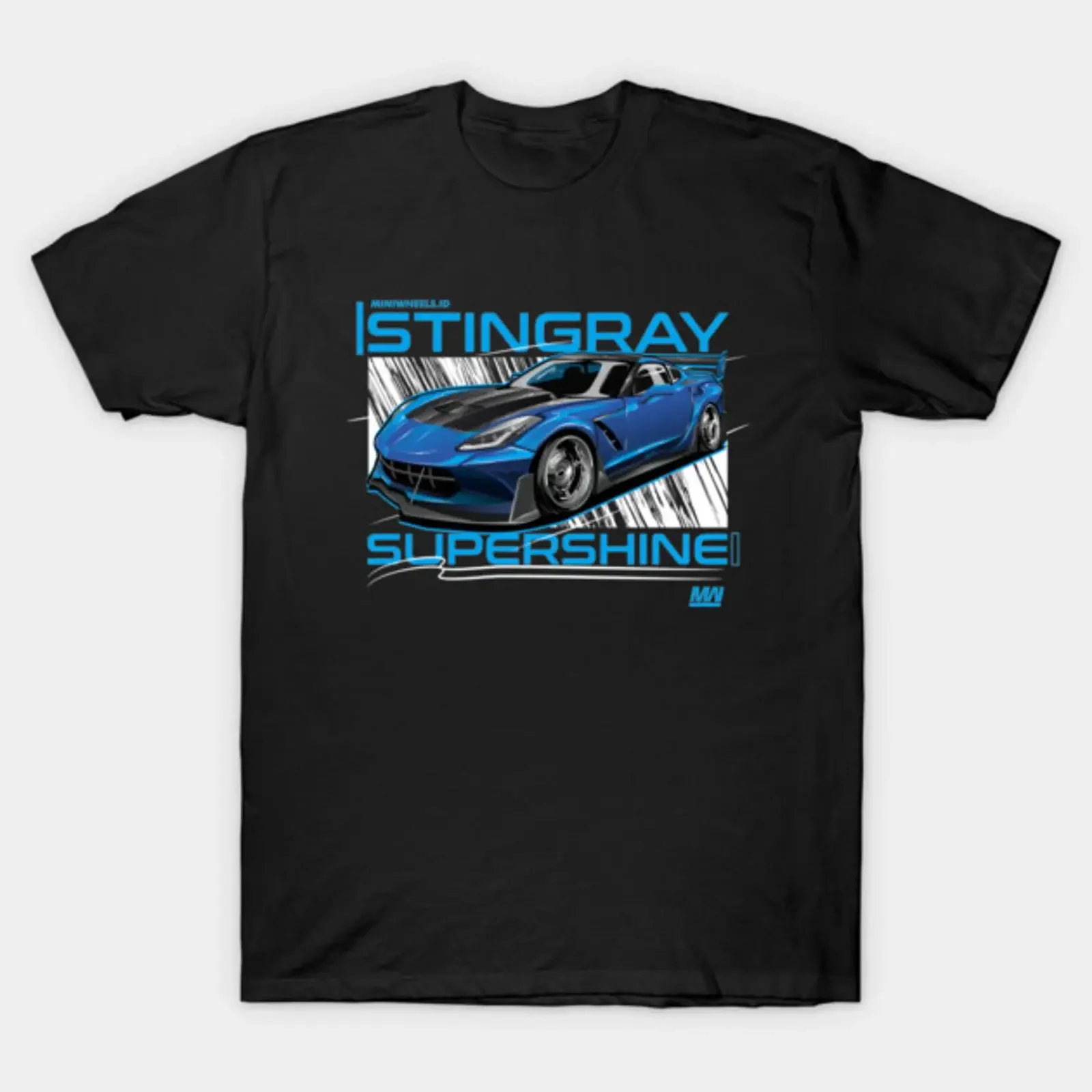 AMERICAN MUSCLE STINGRAY C7 T Shirt vintage Washed streetwear Breathable Top For Everyday Wear Soft Stylish Slightly Casual
