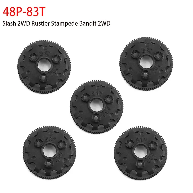 

5pcs 83T 48P Spur Gear 4676 4683 4686 4690 for TRXS Slash 2WD Bandit Rustler Stampede 2WD VXL Upgrade Parts
