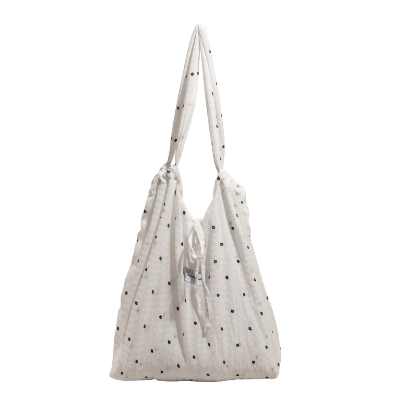

Handbag.Bags women handbags ladies.Minority design bow canvas bag one-shoulder tote bag foldable 2025 new fashion literary style