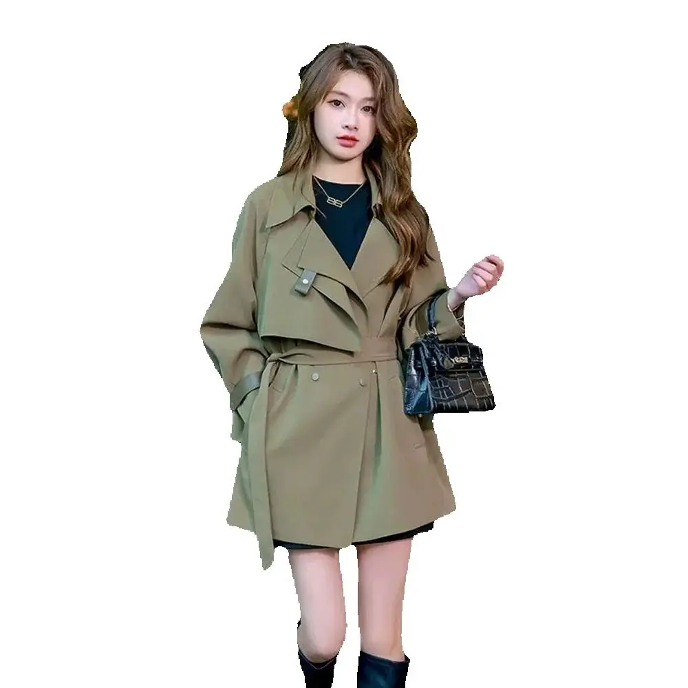 

Small children of windbreaker 2024 new spring and autumn long Korean fashion foreign style high-end design coat tide.