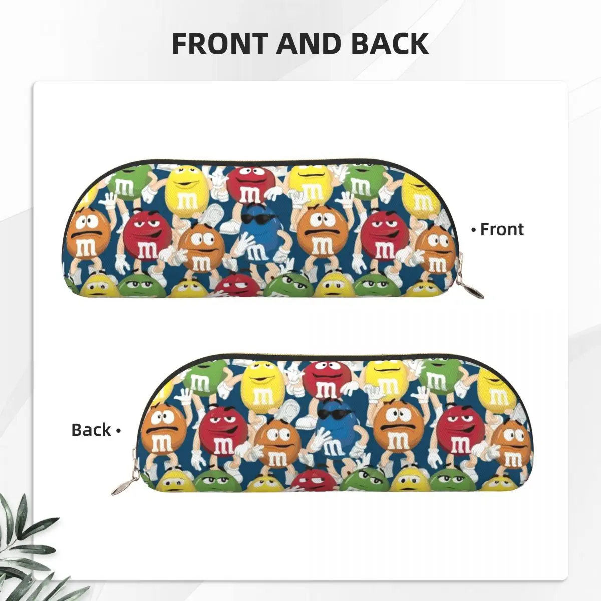 새로운 M&M 캐릭터 필통, 펜 홀더, 문구류 수납, 대용량 펜 박스, 남녀 어린이 선물용 필통